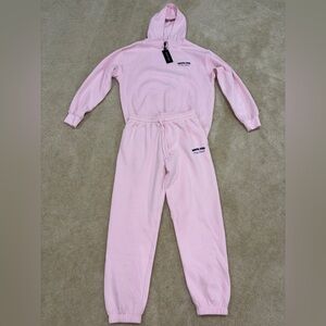 White Fox Sweat Set Sweatpants and Hoodie Lucky Thirteen